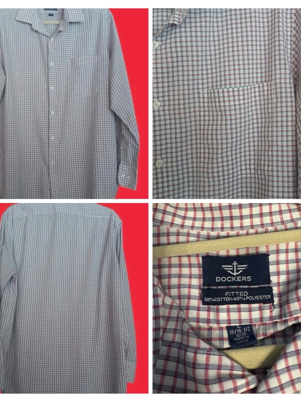 Long Sleeve men’s Large / XL bundle Noble Dockers Montage Banana Republic